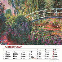 Nástenný kalendár Claude Monet štvorec 2027 11
