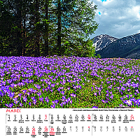 Nástenný kalendár Tatry štvorec 2027 4