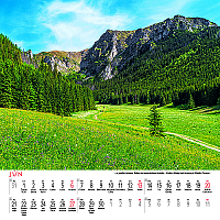 Nástenný kalendár Tatry štvorec 2027 7
