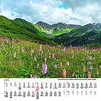 Nástenný kalendár Tatry štvorec 2027 8