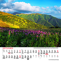Nástenný kalendár Tatry štvorec 2027 10