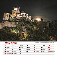 Nástenný kalendár Hrady a zámky Slovenska 2027 4