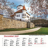 Nástenný kalendár Hrady a zámky Slovenska 2027 13