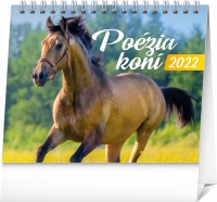 Stolový kalendár Poézia koní 2022, 16,5 × 13 cm