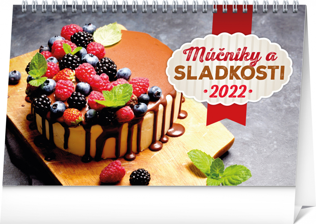 Stolový kalendár Múčniky a sladkosti 2022, 23,1 × 14,5 cm