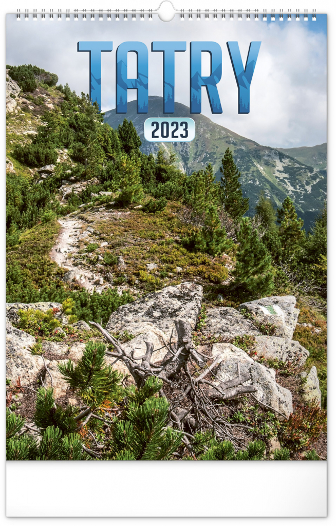 Nástenný kalendár Tatry 2023, 33 × 46 cm