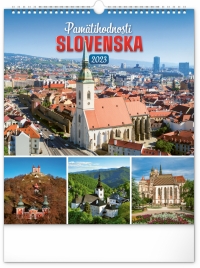 Nástenný kalendár Pamätihodnosti Slovenska 2023, 30 × 34 cm