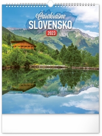 Kalendár - Nástenný kalendár Čarokrásne Slovensko 2023, 30 × 34 cm