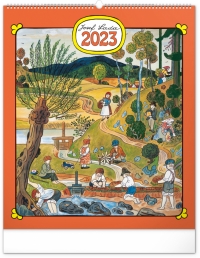 Kalendár - Nástenný kalendár Josef Lada 2023, 48 × 56 cm