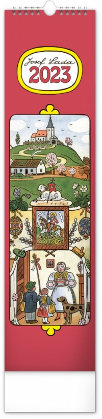 Kalendár - Nástenný kalendár Josef Lada CZ/SK 2023, 12 × 48 cm