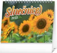 Kalendár - Stolový kalendár Slnečnice s citátmi 2023, 16,5 × 13 cm