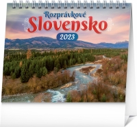 Kalendár - Stolový kalendár Rozprávkové Slovensko 2023, 16,5 × 13 cm