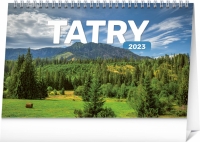 Kalendár - Stolový kalendár Tatry 2023, 23,1 × 14,5 cm