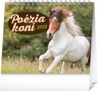 Kalendár - Stolový kalendár Poézia koní 2023, 16,5 × 13 cm