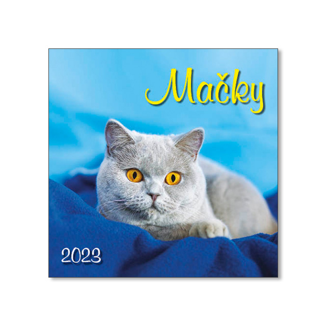 Nástenný kalendár Mačky 2023