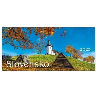 Kalendár - Stolový kalendár Slovensko riadkové 2023