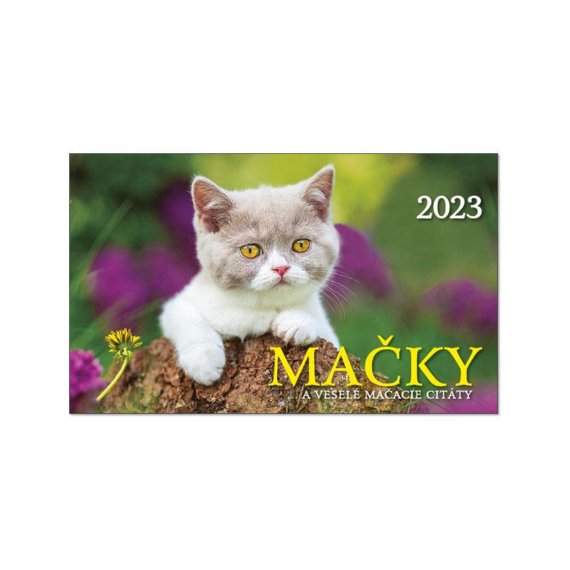 Stolový kalendár Mačky 2023