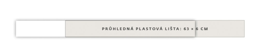 Priehľadná plastová lišta s kapsou k týždennej plánovacej mape A2