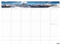 Kalendár - Týždenná plánovacia mapa A2