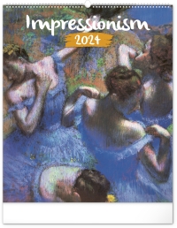 Kalendár - Nástenný kalendár Impresionizmus 2024, 48 × 56 cm