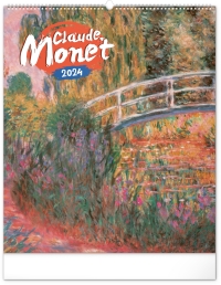 Kalendár - Nástenný kalendár Claude Monet 2024, 48 × 56 cm