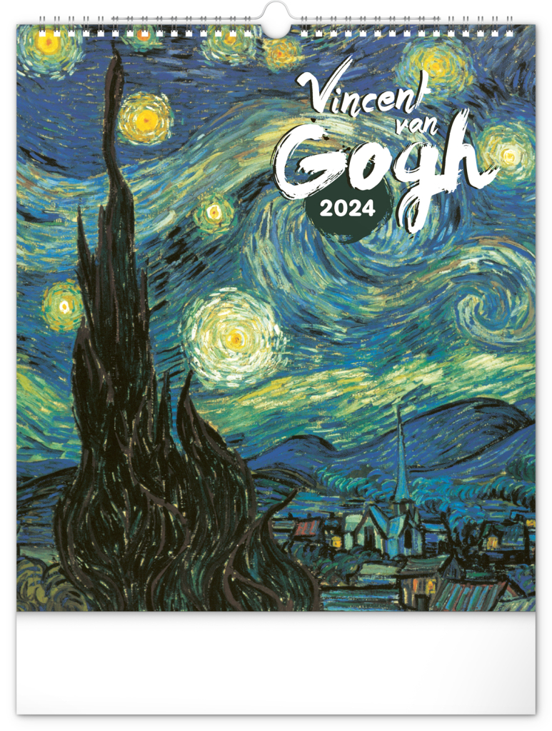 Nástenný kalendár Vincent van Gogh 2024, 30 × 34 cm