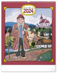 Kalendár - Nástenný kalendár Josef Lada 2024, 48 × 56 cm