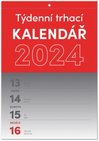 Kalendár - Nástenný kalendár Trhací týždenný 2024, A5