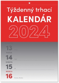 Kalendár - Nástenný kalendár Trhací týždenný 2024 SK, A5