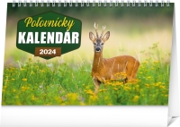 Kalendár - Stolový Poľovnícky kalendár 2024, 23,1 × 14,5 cm