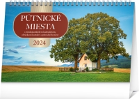 Kalendár - Stolový kalendár Pútnické miesta 2024, 23,1 × 14,5 cm