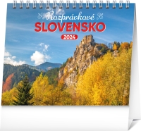 Kalendár - Stolový kalendár Rozprávkové Slovensko 2024, 16,5 × 13 cm