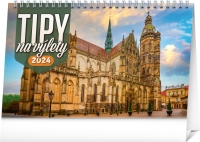 Kalendár - Stolový kalendár Tipy na výlety 2024, 23,1 × 14,5 cm