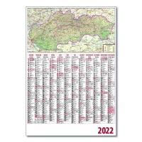 Kalendár - Plánovací Kalendár S Mapou 2022