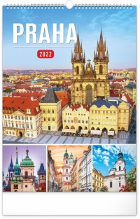 Kalendár - Nástenný kalendár Praha 2022, 33 × 46 cm