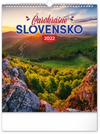 Kalendár - Nástenný kalendár Čarokrásne Slovensko 2022, 30 × 34 cm