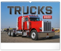 Kalendár - Nástenný kalendár Trucks 2022, 48 × 33 cm