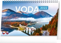 Kalendár - Stolový kalendár Voda CZ/SK 2022, 23,1 × 14,5 cm