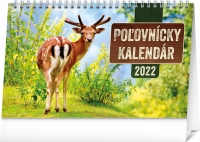 Stolový Poľovnícky kalendár 2022, 23,1 × 14,5 cm