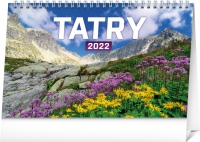 Stolový kalendár Tatry 2022, 23,1 × 14,5 cm